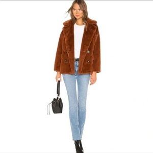 Free people SO SOFT faux fur coat
